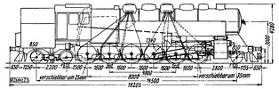 Locomotora-tender de tren de mercancias 1F2, serie 4